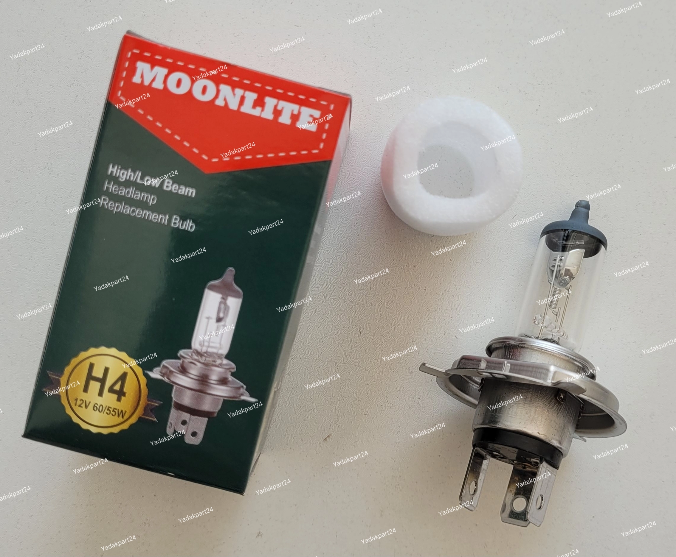 مشخصات و قیمت لامپ سه خار h4 55/60 وات مونلایت